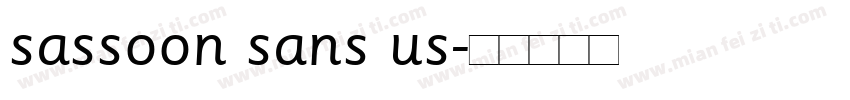 sassoon sans us字体转换